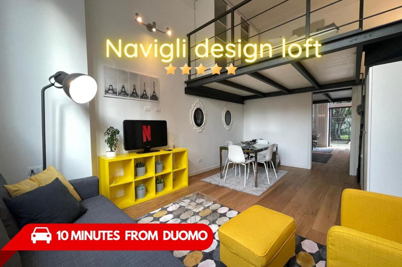 Appartement Navigli Design Loft - 7 Stops From Duomo, Ac, Netflix à Milan Extérieur photo